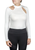 Spicy Girl Basil Long Sleeve Shirt by EC- White- XS