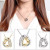 Hugging Hearts Pendant and Chain