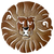 Painted Lion Head