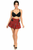 Pleated Skirt with Buckles