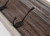 Rustic Natural Wash Wood Four Hook Hanging Coat Rack