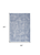 5' X 7' Blue and Off White Geometric Power Loom Washable Area Rug