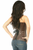 Top Drawer Faux Leather Steel Boned Corset