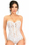 Top Drawer Lace Steel Boned Corset with Rhinestones