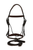 Henri de Rivel Pro Mono-Crown Padded Wide Noseband Bridle - Australian Nut - Oversize