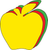 Apple Tri-Color Creative Cut-Outs