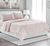 Four Piece Light Pink Linen Queen Sheet Set