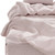 Four Piece Light Pink Linen Queen Sheet Set