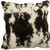 Homeroots Home Decor 18 x 18 Inches Black and White Rabbit Zippered Natural Fur Animal Print Throw Pillow