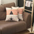 Homeroots Home Decor Set Of 2 Orange And Ivory Striped Pillow Covers 18 X 18 Inches