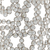 32" Silver Cylinder Crystal Glass Floor Vase With Faux Crystals