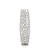 32" Silver Cylinder Crystal Glass Floor Vase With Faux Crystals