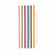 Silicone Straws, Set Of 6 With Cleaning Brush By True