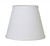 8" White Hardback Empire No Slub Lampshade