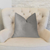 Plutus Fremont Gray and Silver Luxury Throw Pillow