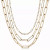 TRIPLE MULTI LAYER CHAIN NECKLACE