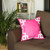 18" Pink and White Throw Pillow Cover