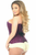 Lavish Lace Overbust Corset with Zipper
