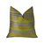 Plutus Kaleva Lime and Gray Handmade Luxury Pillow