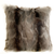 Plutus Gray,Charcoal,Black Brandy Grey Fox Animal Faux Fur Luxury Throw Pillow