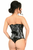 Lavish Skull Print Underwire Open Cup Underbust Corset