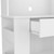 67" White Pantry Cabinet with Two Door Panels and Side Open Shelves