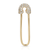 DIAMOND AND 14K GOLD SAFETY PIN EARRING