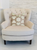 Plutus Linked Charisma Luxury Throw Pillow in Beige and Brown Tones