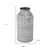 Galvanized Metal Geometric Patterned Jug Vase