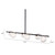 Black Kitchen Island Six Light Metal Ceiling Light