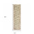 2' X 8' Ivory Sand And Ash Abstract Power Loom Stain Resistant Runner Rug