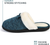 Roxoni Women's Cozy Memory Foam Slippers, Fuzzy Warm Faux Fur, Anti-Skid Rubber Sole