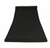 Black Shantung Silk Print Square Lamp Shade