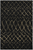 3' X 5' Beige and Black Abstract Power Loom Area Rug