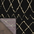 3' X 5' Beige and Black Abstract Power Loom Area Rug