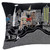 35" Black Tulsa Nighttime Skyline Lumbar Decorative Pillow - 606114644323