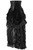 Top Drawer Steel Boned Black Velvet Victorian Bustle Underbust Corset Dress