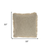 22" Taupe Cotton Throw Pillow With Fringe