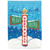 North Pole Merry Christmas Double Applique Garden Flag