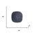 29" X 29" X 2" Gray, Sandstone, Ribbed, Square - Wall Decor