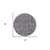 6' Dark Brown Round Hand Loomed Area Rug