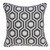 20" x 7" x 20" Cool Gray and White Pillow Cover With Poly Insert - 4512822761374