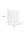84" White Faux Leather Folding Four Panel Screen Room Divider