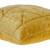 Homeroots Home Decor Yellow Chunky Geo Stitched Velvet Decorative Throw Pillow, 20 x 20 x 4 Inches