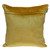 Homeroots Home Decor Yellow Chunky Geo Stitched Velvet Decorative Throw Pillow, 20 x 20 x 4 Inches