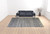 12' X 15' Gray Ivory And Blue Geometric Hand Knotted Area Rug