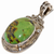 Rope-work Turquoise Cabochon Pendant