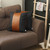 Homeroots Home Decor Set Of 2 Black And Brown Faux Leather Pillow Covers 18 X 18 Inches