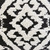 Homeroots Home Decor 17 X 17 Inches Black and White Textural Geometric Throw Pillow with Tassels