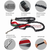 JESPET Hands Free Dog Leash for Running, Walking, Hiking Jogging for Medium & Large Dogs up to 150lbs, Durable Dual Handle Waist Leash with Reflective Bungee and Adjustable Waist